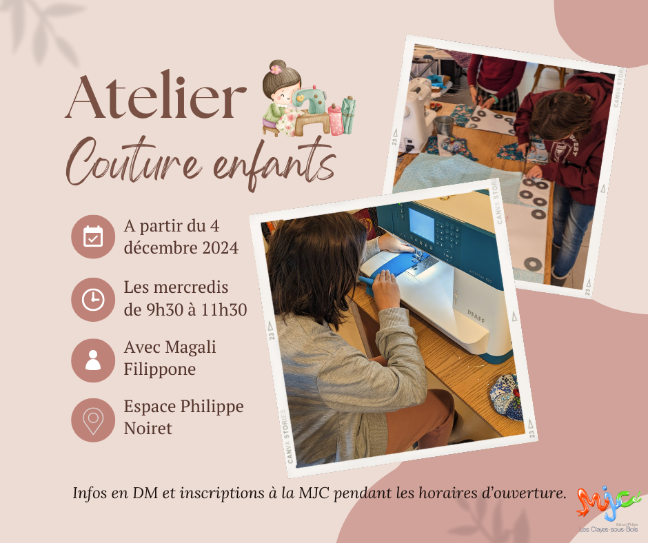 Atelier couture enfants