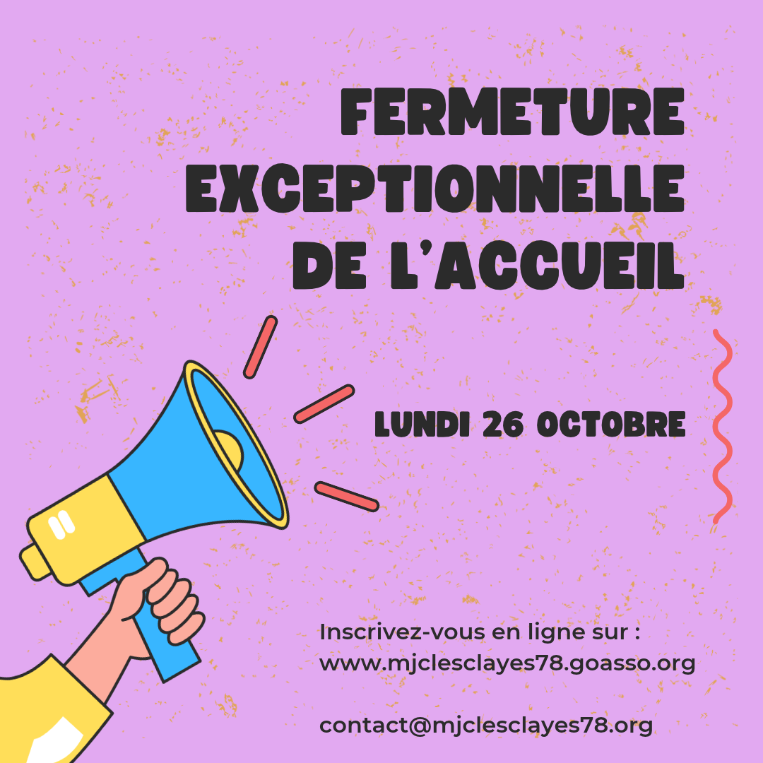 Fermeture 26 oct